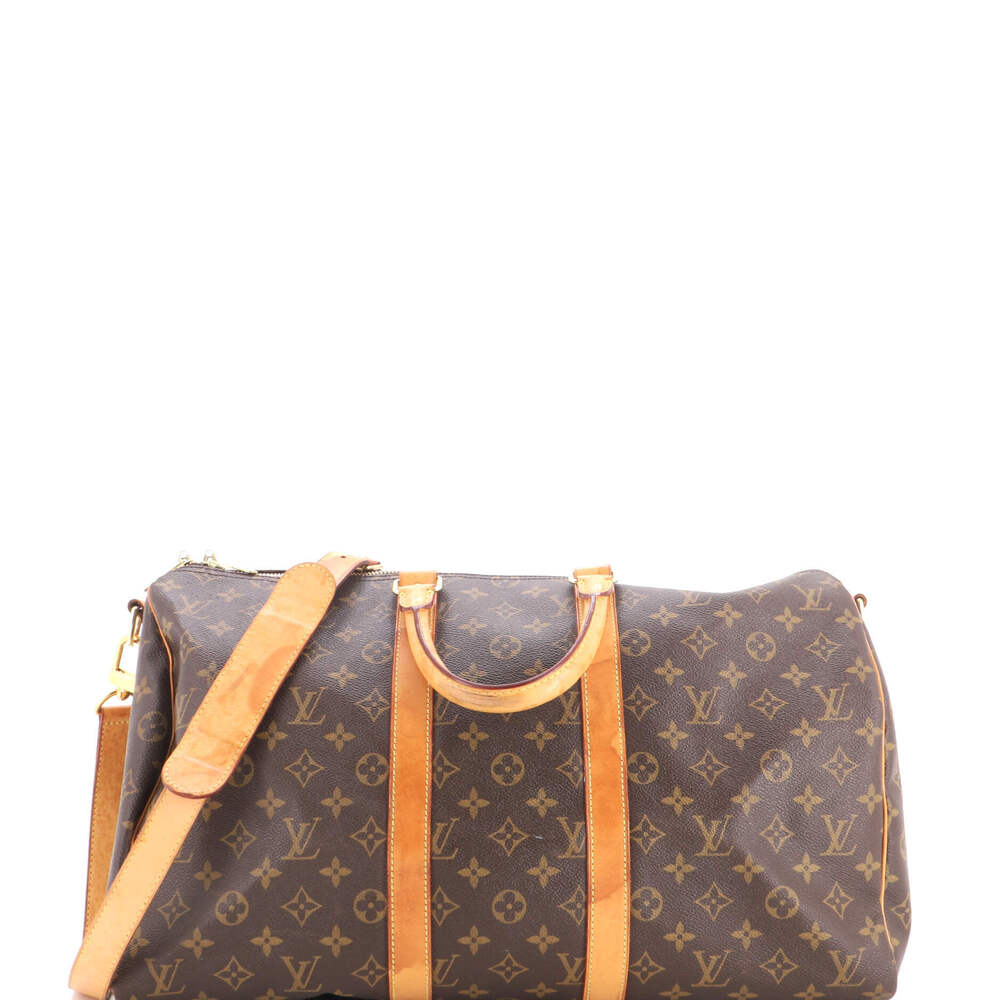 Louis Vuitton 45 Keepall Bandouliere Bag Monogram Canvas